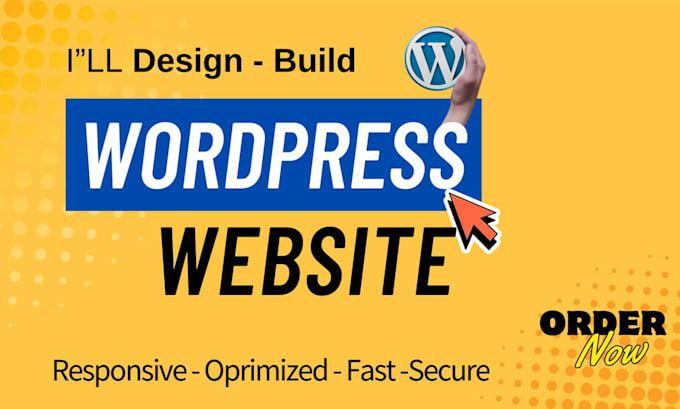 Gig Preview - Design or create wordpress website, responsive and optimized