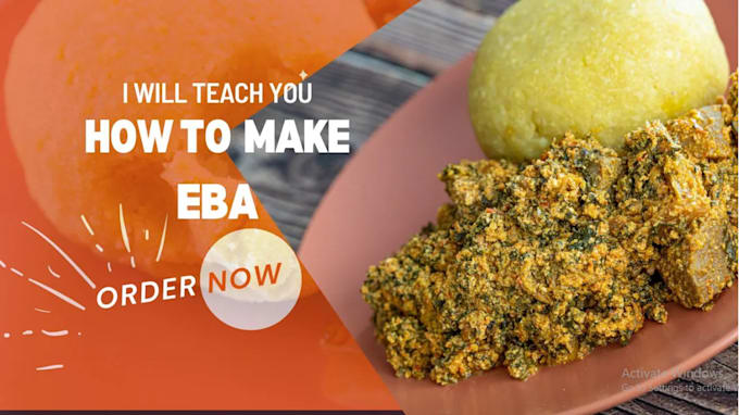 Gig Preview - Make eba delicious delicacy