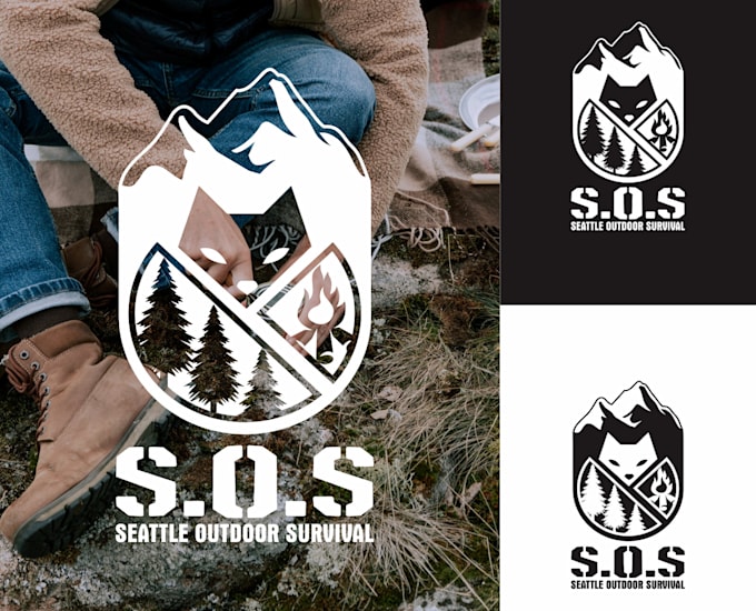 Gig Preview - Create a modern minimalist adventure mountain logo design