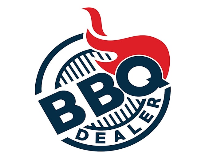 Gig Preview - Create a modern creative BBQ food logo design