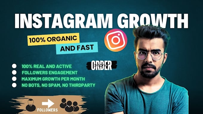 Gig Preview - Do instagram marketing, manage, growth and promote your page organically