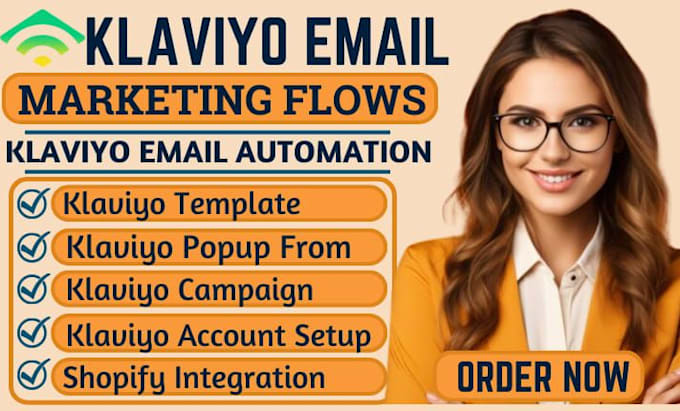 Gig Preview - Setup klaviyo email marketing, klaviyo flows, email campaign or email automation