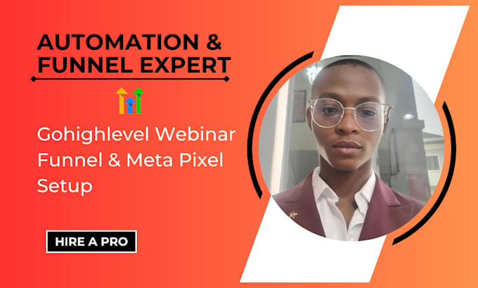 Gig Preview - Create gohighlevel salesfunnel webinar ghl sales funnel meta pixel automation