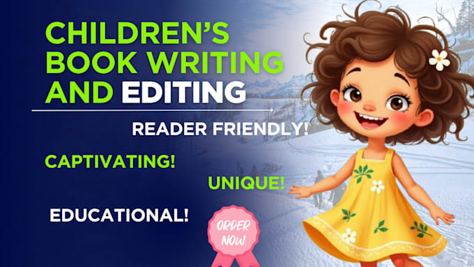 Gig Preview - Ghostwrite and edit engaging moral children book kid story book writing writer