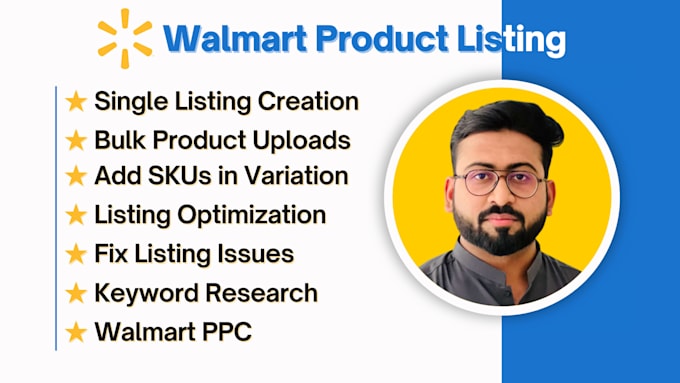 Gig Preview - Do wfs walmart listing and optimization, walmart va