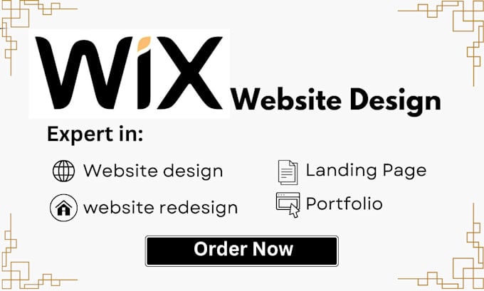 Gig Preview - Create wix website design, wix website redesign, website design, redesign, wix