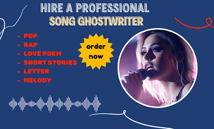 Gig Preview - Be your songwriter for melody song, beat, vocalist production, rap, pop lyrics