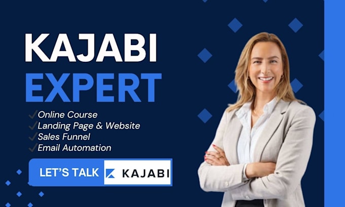 Gig Preview - Kajabi website kajabi online course kajabi landing page