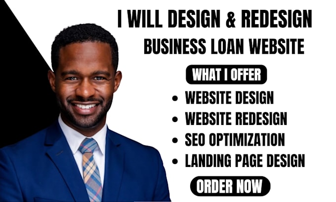 Gig Preview - Build business loan website business calculator website loan website mca website