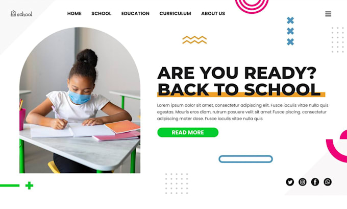 Gig Preview - Design childcare daycare kindergarten website with wordpress