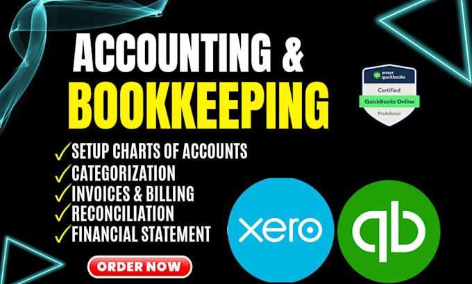 Gig Preview - Do quickbooks online, xero bookkeeping for new zealand, australia, USA