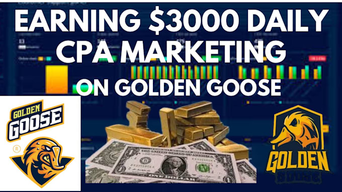 Gig Preview - Do cpa marketing, promote golden goose offer to get 50k leads an conversion