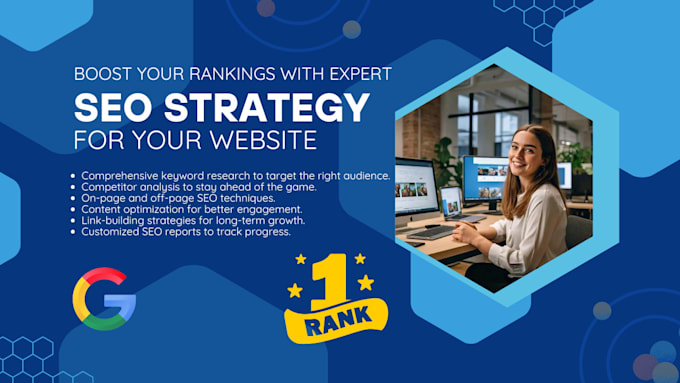 Gig Preview - Boost your rankings with expert SEO strategy for your website