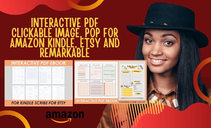 Gig Preview - Do interactive pdf, journal, ebook for kindle scribe, etsy, remarkable 2