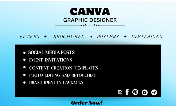 Gig Preview - Create professional flyers, brochures, and posters in canva