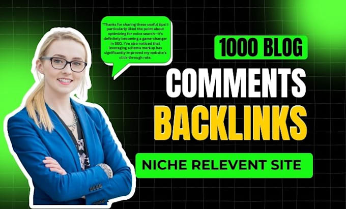 Gig Preview - Create high quality blog comments backlinks