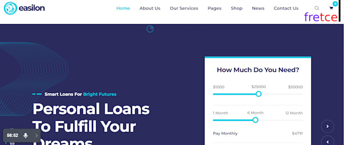 Gig Preview - Design premium mca website or business loan website with auto application form