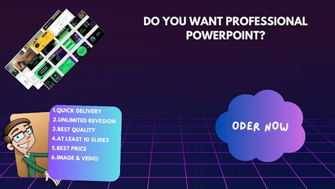 Gig Preview - Creat professional powerpoint presentation to your company,university and other