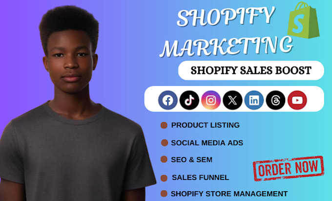 Gig Preview - Boost shopify sales, complete shopify dropshipping marketing, shopify promotion