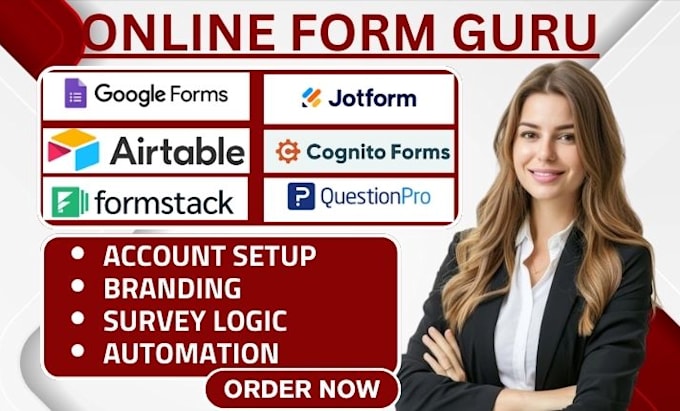 Gig Preview - Setup qualtrics questionpro formstack cognito form jotform airtable google forms