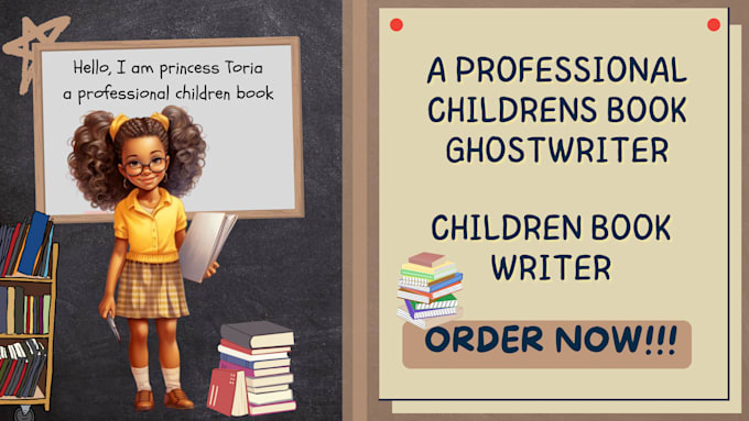 Gig Preview - Be children book writer, ghost write children story book, kids ebook writer