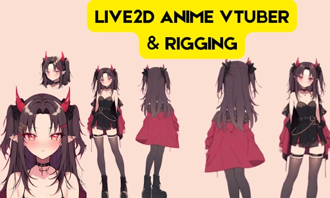 Gig Preview - Draw live2d vtuber model in anime style, rigging, fanart, manga, nsfw anime art