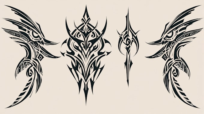 Bestseller - draw for you a custom tribal tattoo design