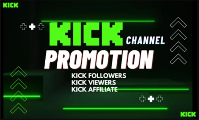 Gig Preview - Organic kick channel promotion to increase organic followers chatters affiliate