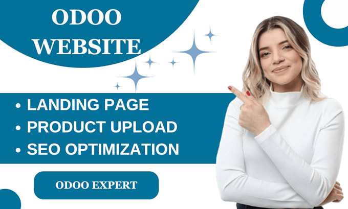 Gig Preview - Do odoo website design odoo website redesign odoo ecommerce odoo landing page