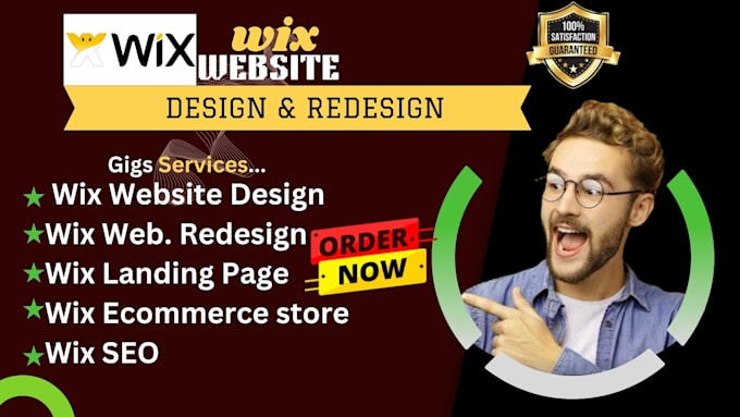 Gig Preview - Design, redesign and develop professional wix website