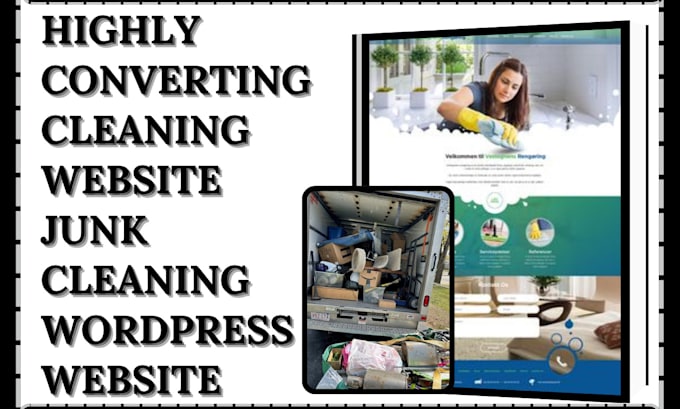 Bestseller - build cleaning website pressure washing website junk cleaning wordpress website