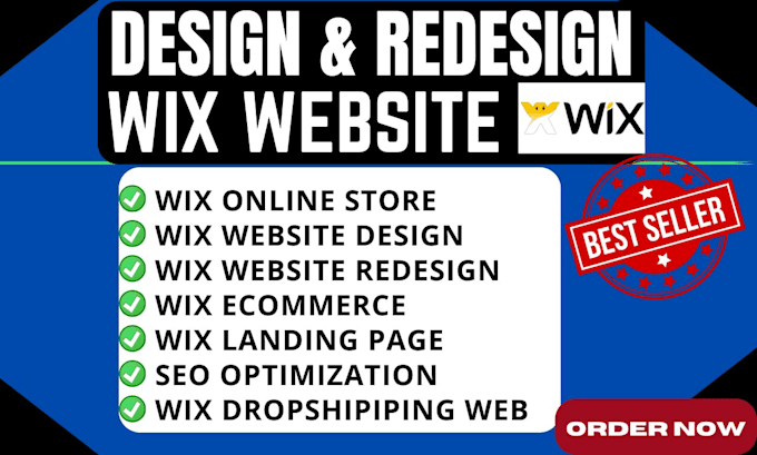 Gig Preview - Do professional wix website design wix website redesign business wix website