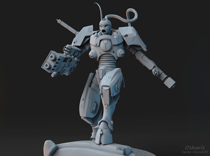 Gig Preview - Make 3d model,action figurines,character for 3d printing and tabletop miniatures