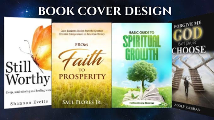 Gig Preview - Design eye catching christian book cover design, religious book cover, spritual