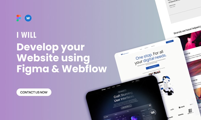 Gig Preview - Design and develop using webflow, figma to webflow