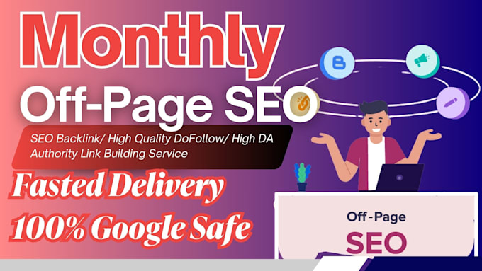 Gig Preview - Do monthly off page SEO backlink service high quality do follow ida link buidin