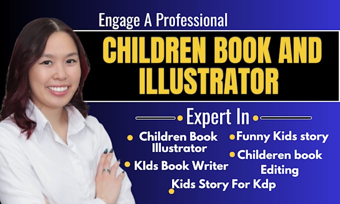 Bestseller - write be your children book illustrator children book writer kids story for kdp