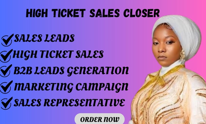 Bestseller - be your high ticket sales closer and sales representative