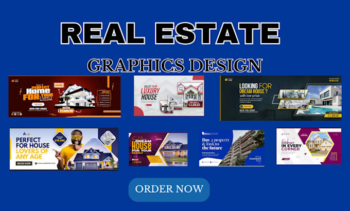 Gig Preview - Residential real estate flyer design banner  commercial real estate flyer design