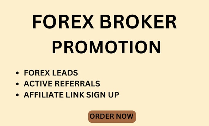 Gig Preview - Do forex broker promotion forex leads forex website promotion