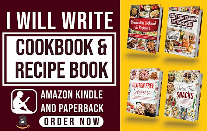 Gig Preview - Write food recipes for cookbook, recipe book, ebook, food blog and article