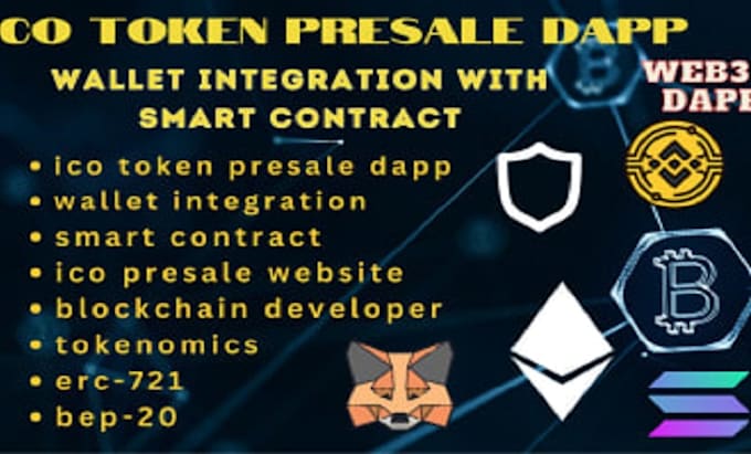 Gig Preview - Integrate ico presale website, smart contract wallet connect