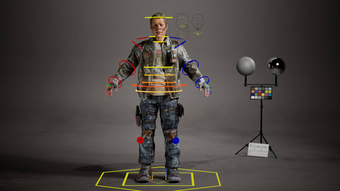 Gig Preview - Do a 3d character modeling realistic character 3d metahuman character animation