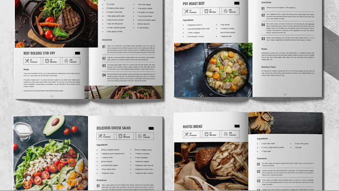 Gig Preview - Recipe book writer, cookbook design and format, cookbook writer, recipe creation