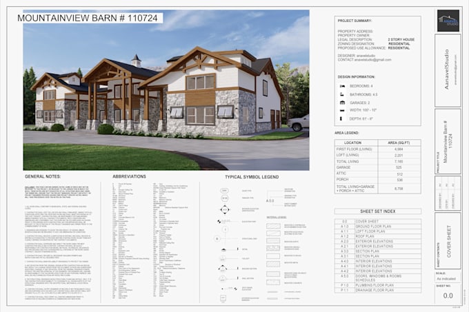 Gig Preview - Make plans and renders of your barndominium, revit lumion