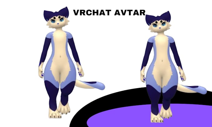 Gig Preview - Create 3d vrchat avatar VR character model vrc furry avatar 3d nsfw vrchat furry