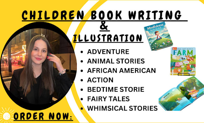 Gig Preview - Ghostwrite, edit a fun, imaginative captivating children book, story writing