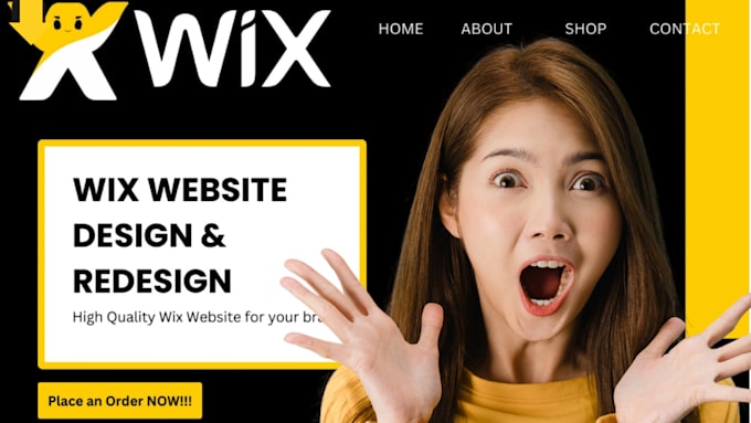 Gig Preview - Build wix website development, wix website design wix website redesign