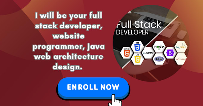 Gig Preview - Be your full stack developer, website programmer, java web architecture design