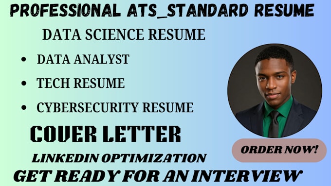 Bestseller - write a resume for data analyst, data science resume, business analyst